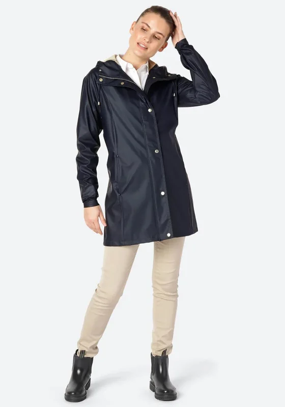 Ilse Jacobsen Rain 87 Light Raincoat, Dark Indigo