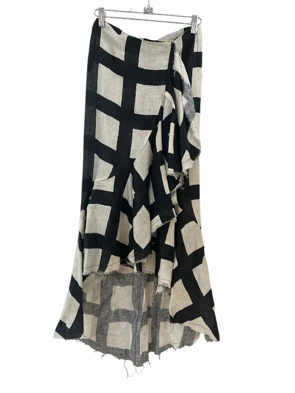 Weekend Special Johanna Ortiz Liberal Midi Cream and Black Size XS Skirt