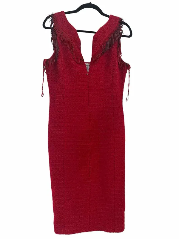 Incredible Offers Chanel Red Size 40 Dress