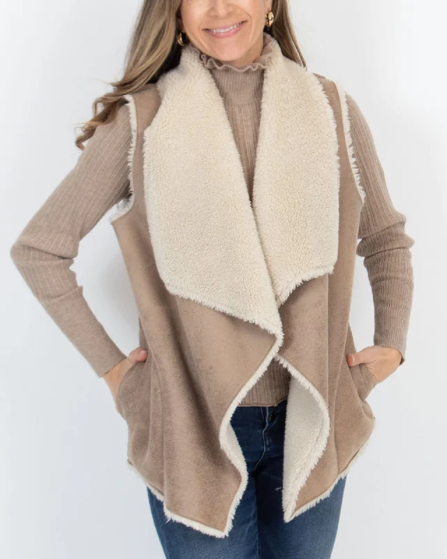 Brown Sherpa Vest