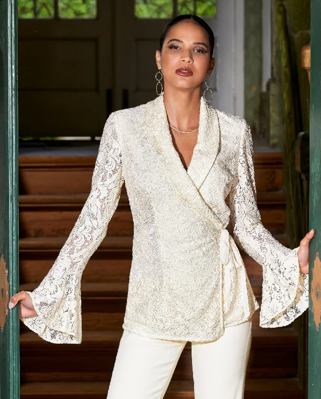 Lowest Price Lace Asymmetric Tunic Off White