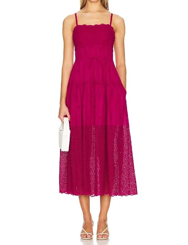 Limited Edition Isadore Dress In Ruby