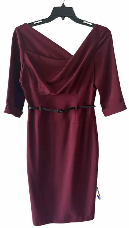 Year-End Clearance Black Halo Merlot Size 12 Dress