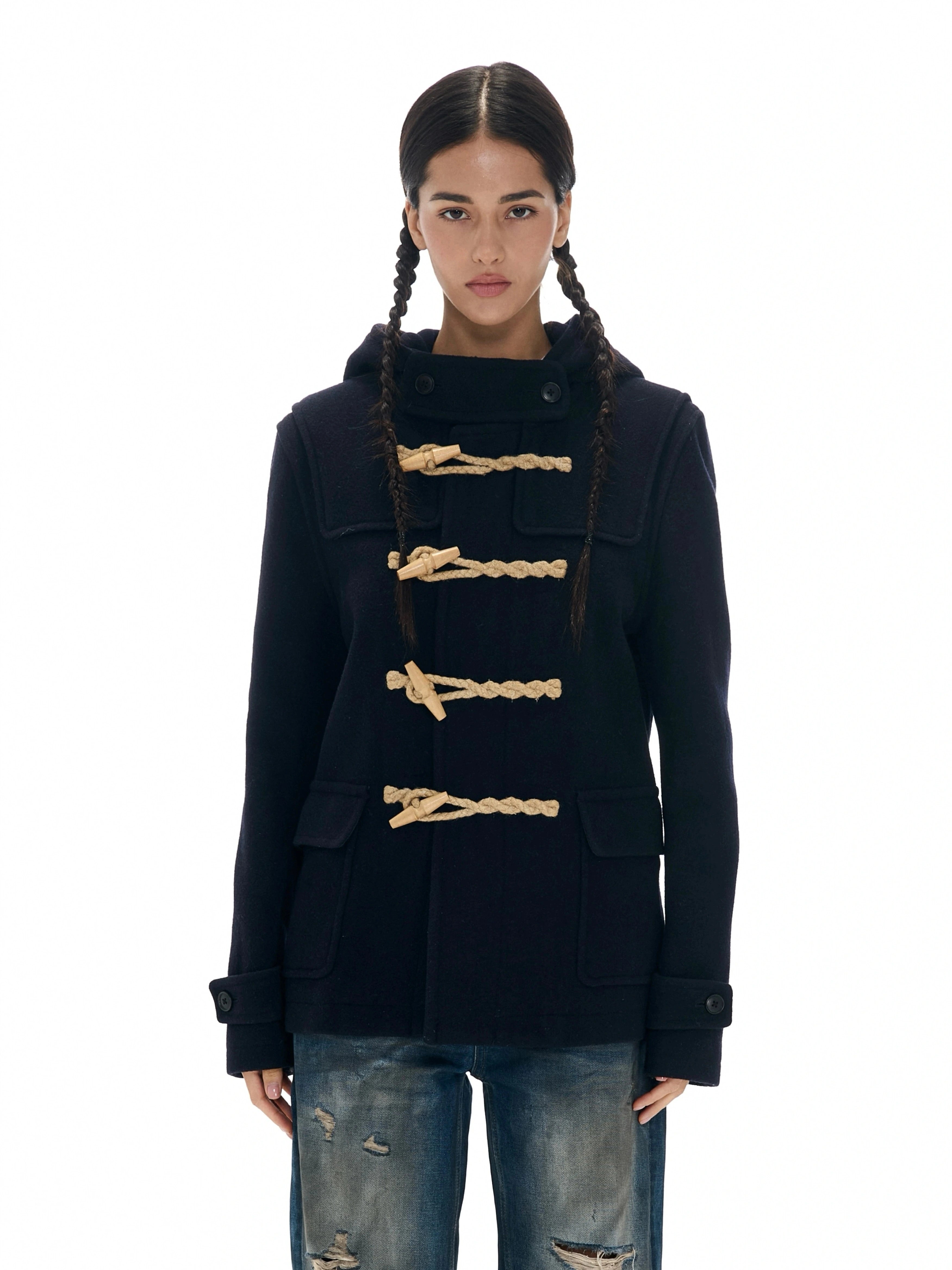 Toggle Rope Hooded Coat