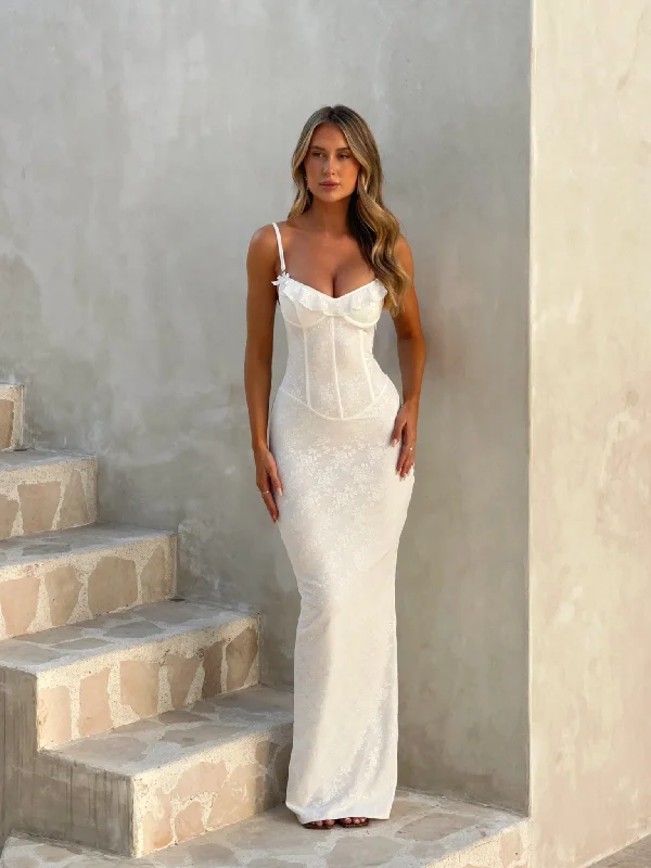 Special Price DYLAN MAXI DRESS WHITE