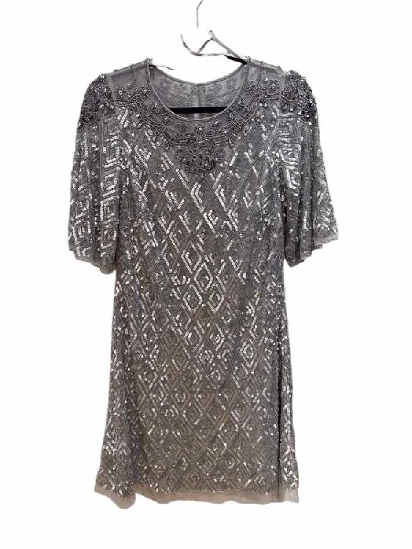Special Discount Aidan Mattox Silver Size 6 Dress