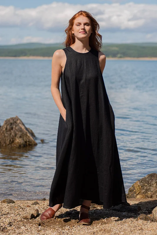 Today Only Classic Linen Maxi Dress