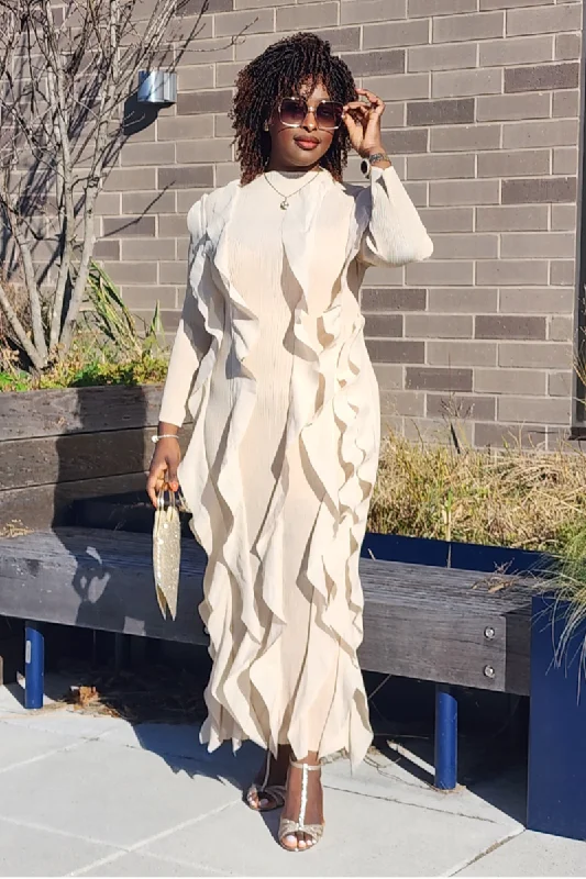Today Only ELEGANCE PARTY DRESS /BEIGE