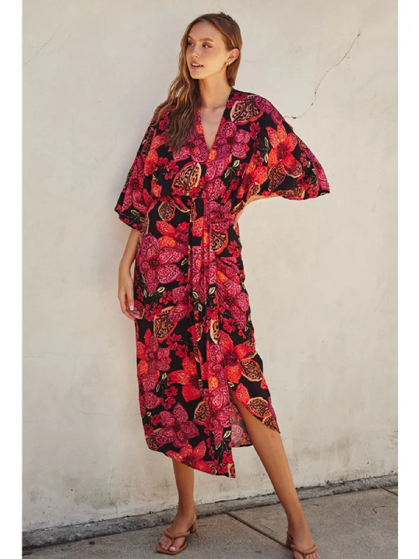 Exclusive Savings Dress Forum Mariah Dress In Sunset Botanic