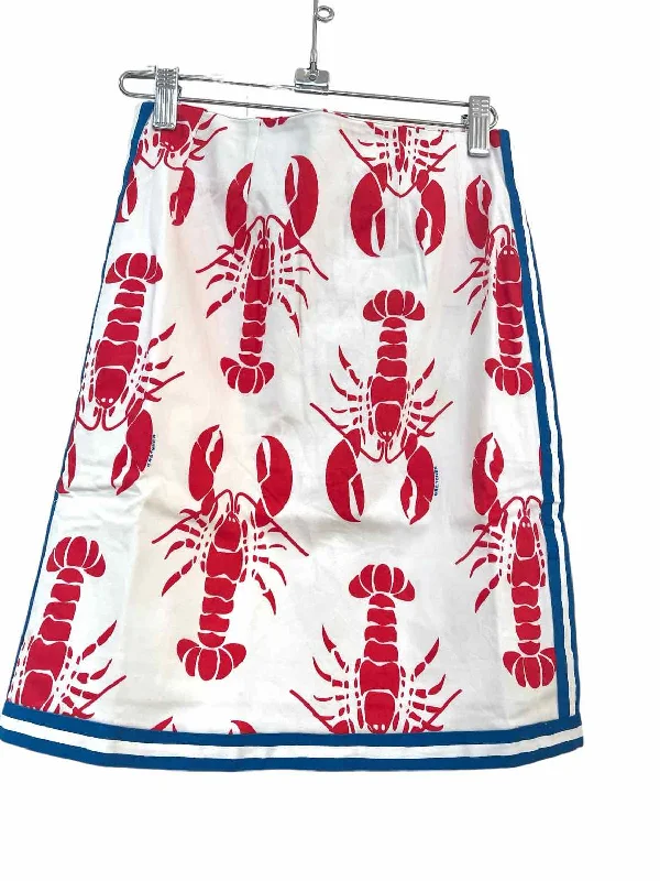 Special Offer Gretchen Scott White and REd Size No Label Skirt