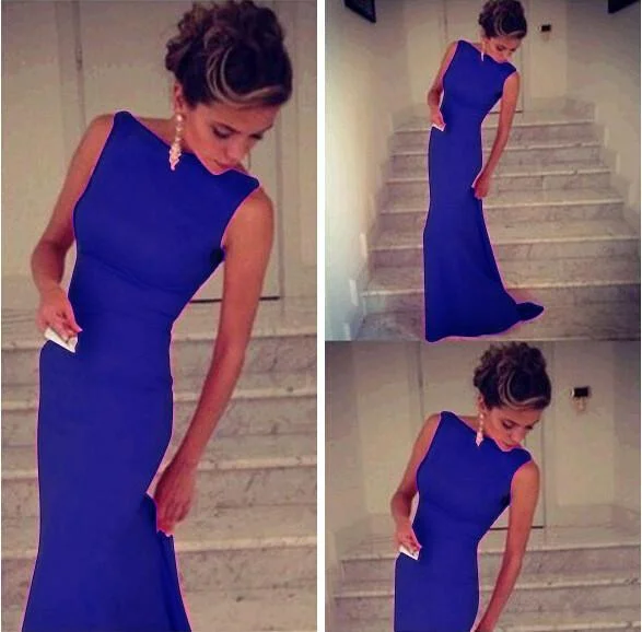 Limited Time Offer Sleeveless Bodycon Scoop Sheath Sexy Full-length Dress