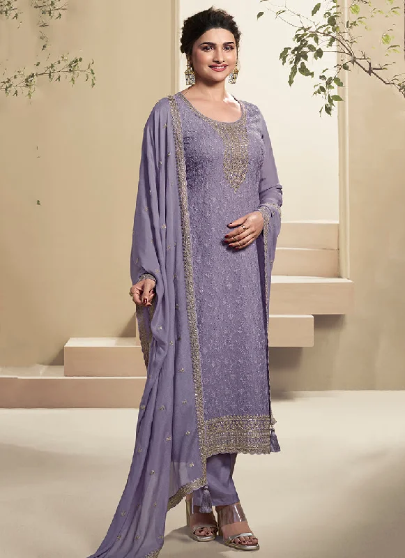 Limited Availability Lavender Chikankari Embroidered Pakistani Pant Suit