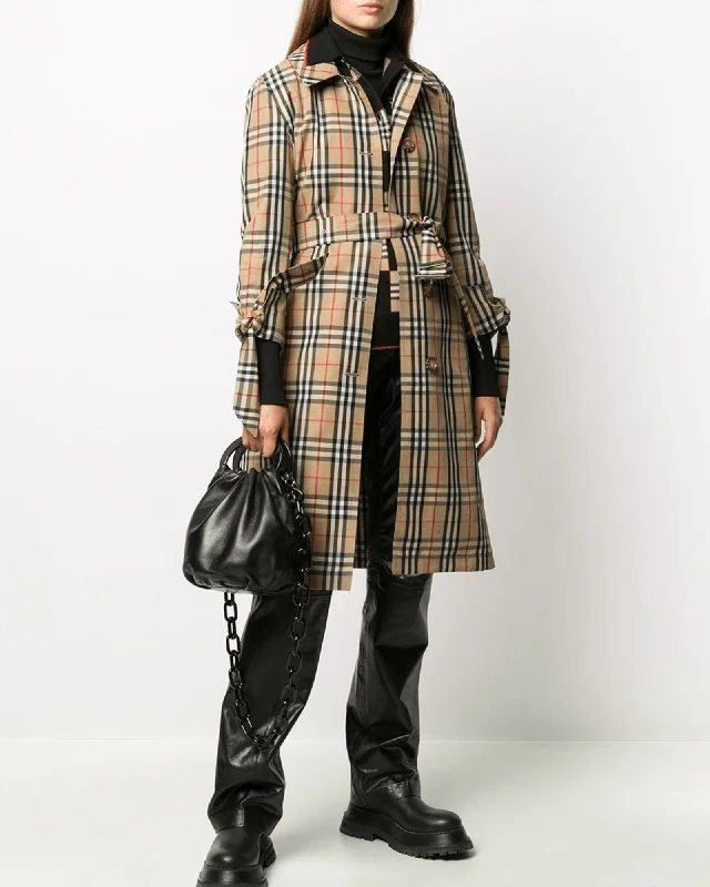 Vintage Check Car Coat