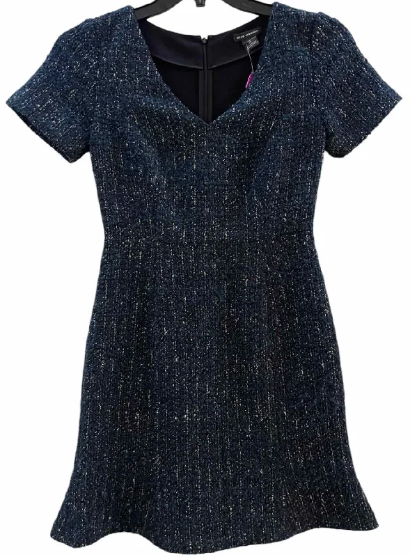 Major Savings Club Monaco Black Multi Size 0 Dress