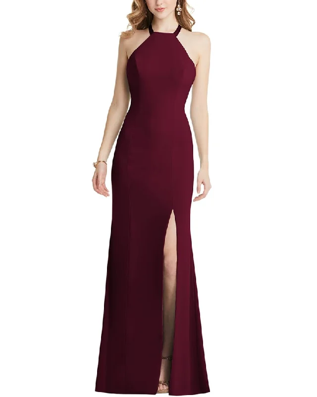 Time-Limited Offer After Six High-Neck Halter Dress