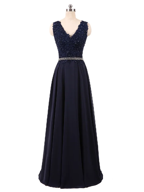 Limited Edition A-Line/Princess V-Neck Sleeveless Chiffon With Beading Rhinestone Floor-Length Bridesmaid Dresses Limited Edition A-Line/Princess V-Neck Sleeveless Chiffon With Beading Rhinestone Floor-Length Bridesmaid Dresses