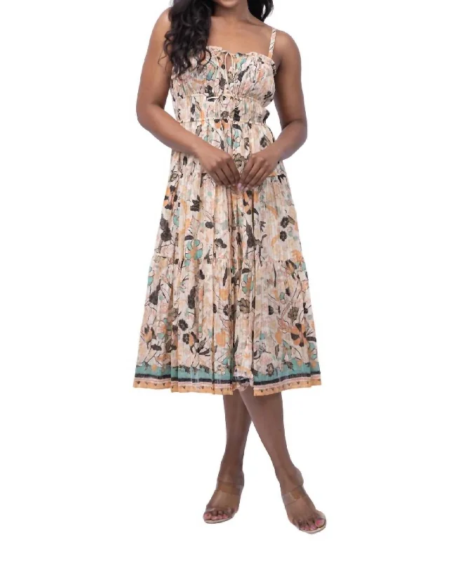 Deal Frenzy Anisa Dress In Pearl Flora