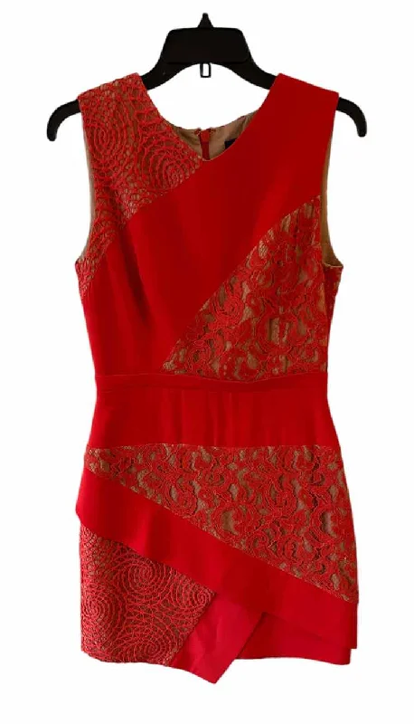 Deal of the Week BCBGMax Azria red and nude Size 6 Dress