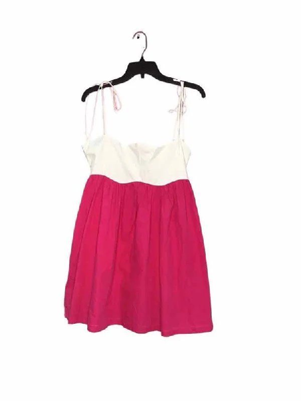 Discount Mania Sofie the Lable White and Pink Size M Dress
