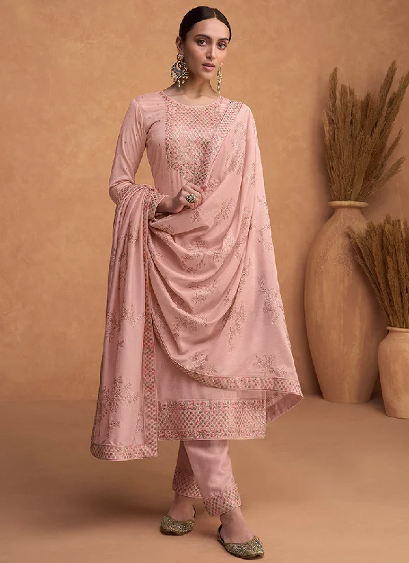 Price Fest Pink Kashida Embroidery Traditional Salwar Kameez