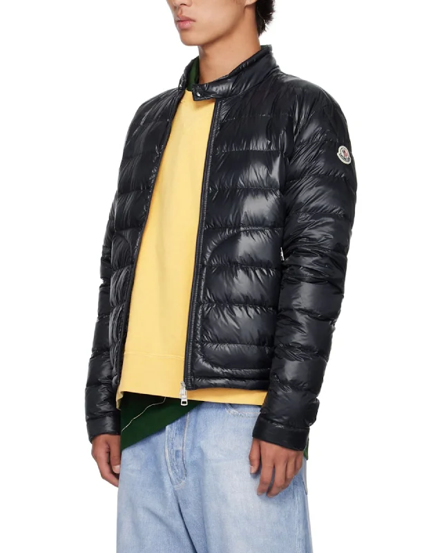 Moncler: Navy Unisex Acorus Down Jacket