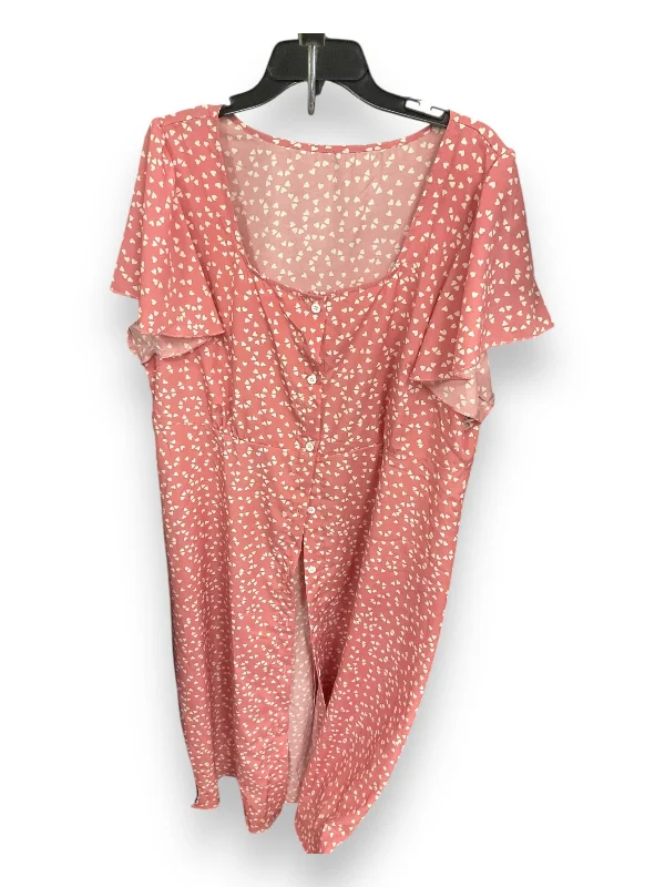 Daily Deals Dress Casual Maxi By Shein In Pink, Size: 3x