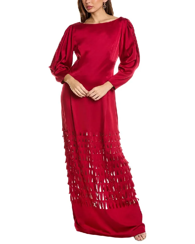 Last Chance Alberta Ferretti Laser Cutout Gown
