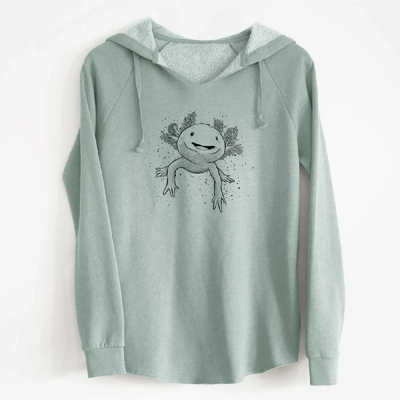 Axolotl - Ambystoma mexicanum - Cali Wave Hooded Sweatshirt