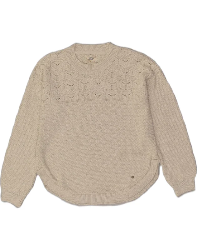 TIME-Limited Offer FAT FACE Womens Loose Fit Crew Neck Jumper Sweater UK 8 Samll Off White TIME-Limited Offer FAT FACE Womens Loose Fit Crew Neck Jumper Sweater UK 8 Samll Off White