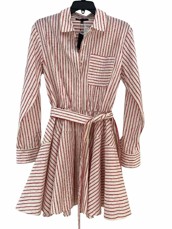 Super Bargain Maje Red and white Size 38 Dress