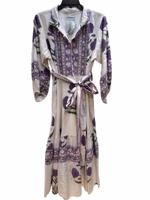 Exclusive Savings Sue Sartor white and purple Size No Label Dress