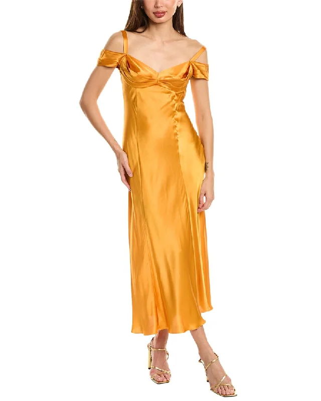 Deal Zone Alberta Ferretti Silk Midi Dress