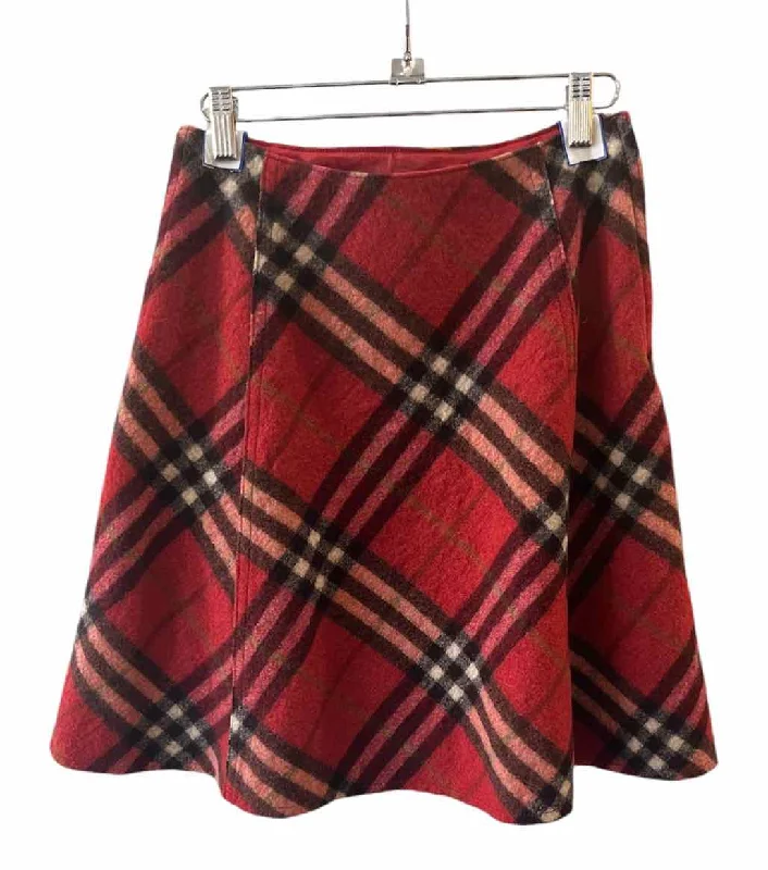 Seasonal Clearance Burberry Blue Label Red multi Size 36 Skirt