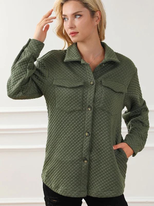 Women's Quilted Shirt Jacket