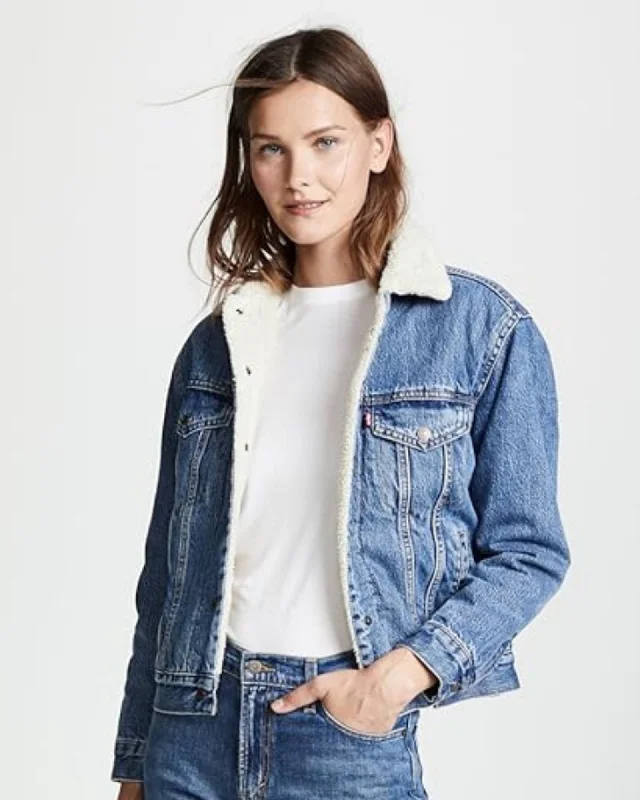 "Ex-Boyfriend Sherpa Trucker Jacket"