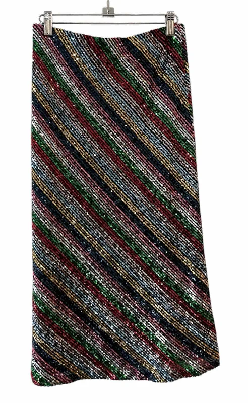 Final Clearance Milly Black Multi Size P Skirt