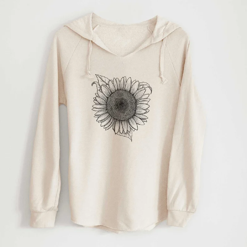 Lemon Queen Sunflower - Helianthus Annuus - Cali Wave Hooded Sweatshirt