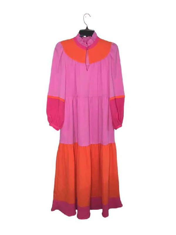 Shop and Save CROSBY Pink and Orange Size S Dress