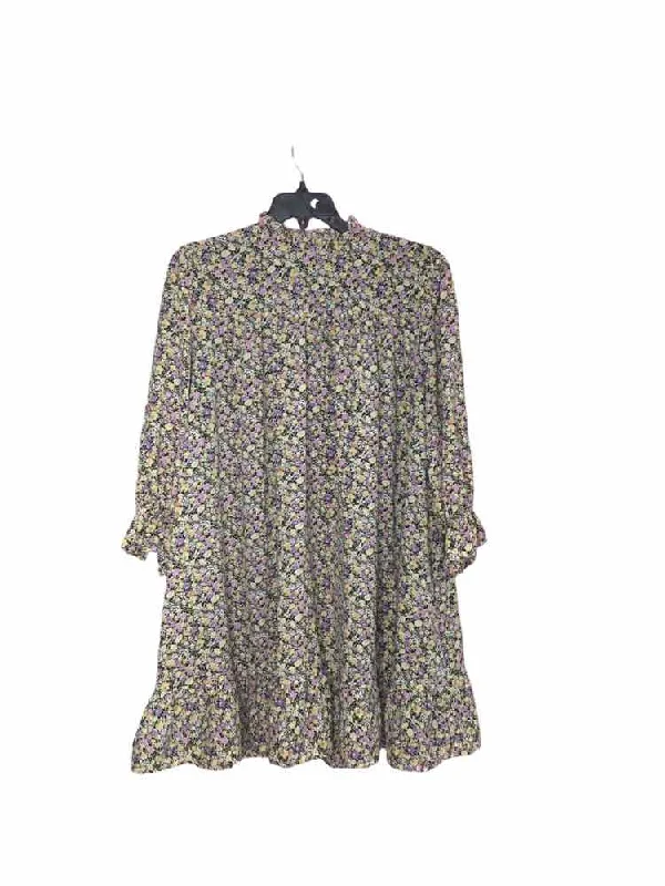 Markdown Madness Pinch purple and yellow Size L Dress