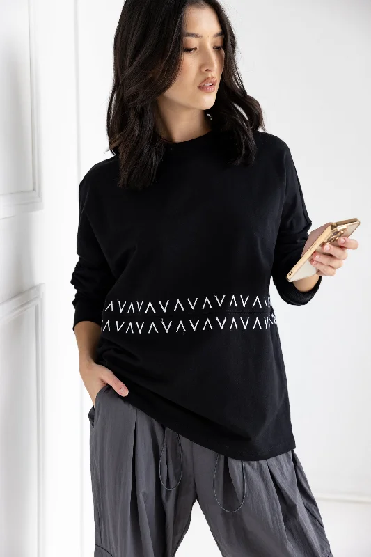 PENEX Long Sleeve Top Black