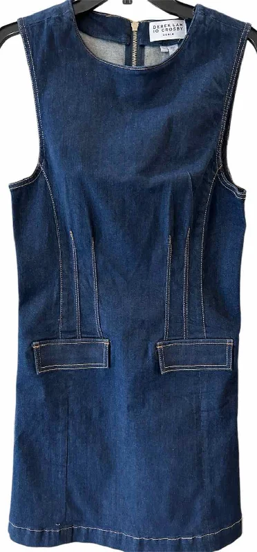 Buy Now Derek Lam 10 Crosby Dark Blue Size 10 Dress