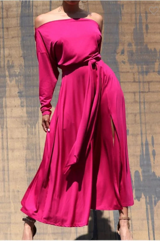 Take Advantage Elegance & Grace Cowl Dress