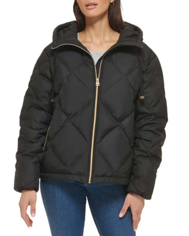 Essential Diamond Quilted Puffer Jacket