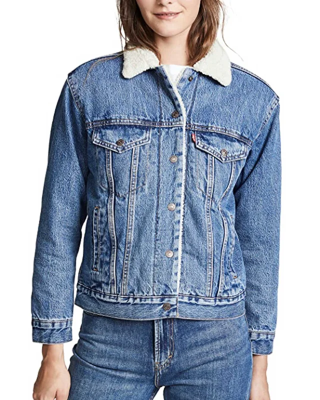 "Ex-Boyfriend Sherpa Trucker Jacket"