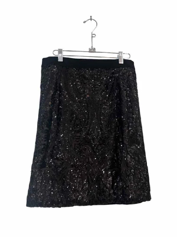 Huge Discounts BCBG MAXAZRIA Black Glitter Size M Skirt