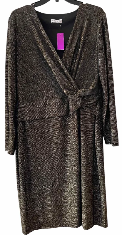Anniversary Sale Calvin Klein Black and Gold Size No Label Dress