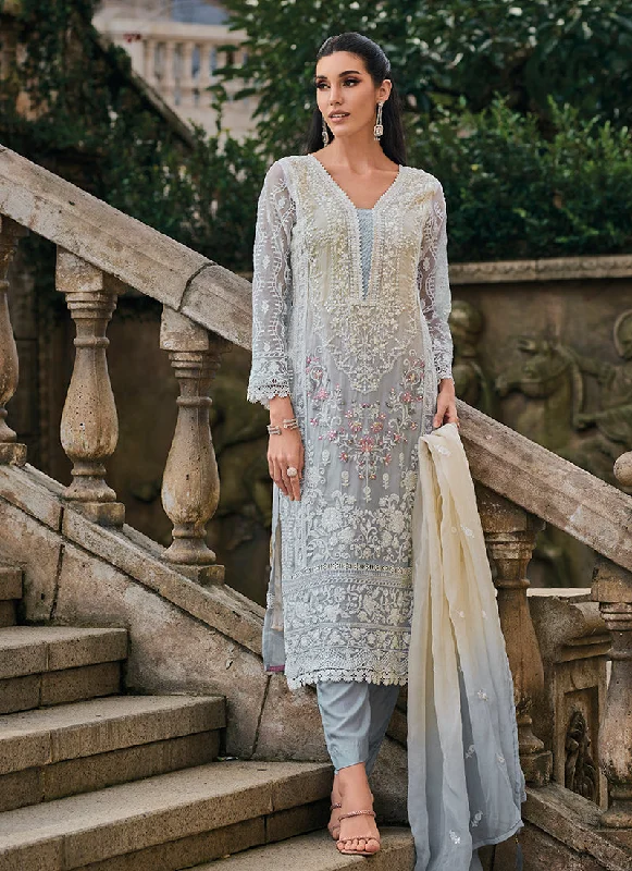 Midnight Sale Light Blue Multi Embroidery Traditional Salwar Suit