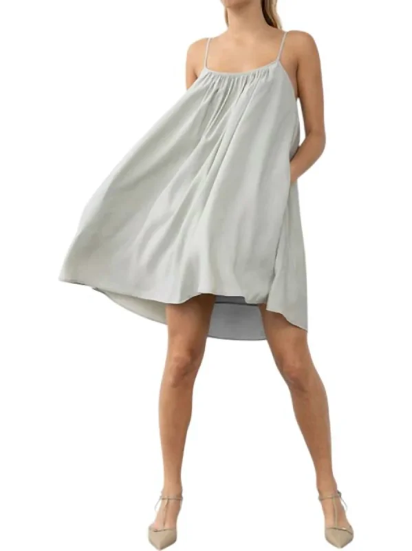 Buy Now Fabrina Dress In Smoke Green