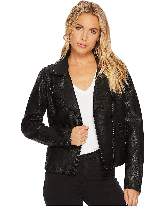 Faux Leather Moto Jacket