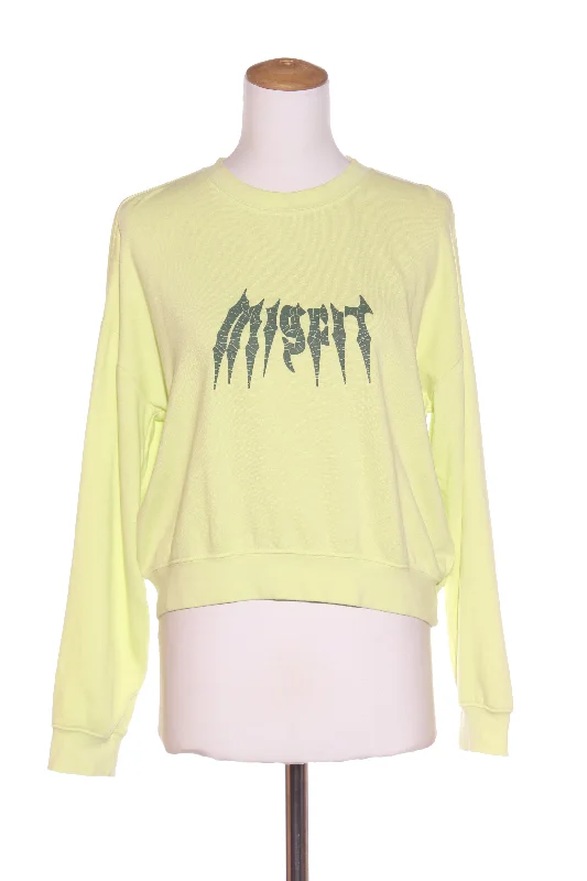 MISFIT - Lime cotton crop sweater! 10-12